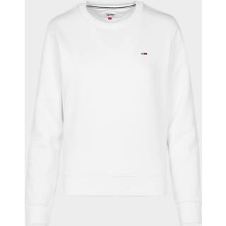 Tommy Hilfiger Original logo dame sweatshirt - Hvid - Str. XXS - Modish.dk