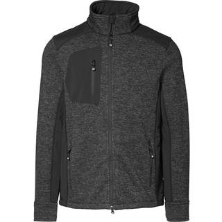 ID 0850 Cardigan strikfleece Grafit melange S