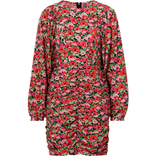 PIECES dame kjole PCOLA - Black Flowers - S