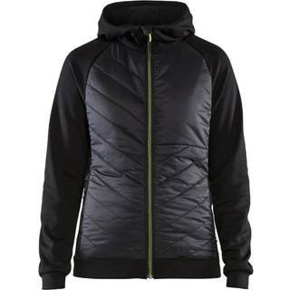 Blåkläder 3464 Dame Hybrid Sweatshirt / Dame Hybrid Sweatshirt - XL - Sort/High Vis Gul