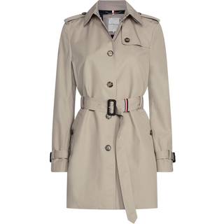 Tommy Hilfiger Tommy Hilfiger Navy Blue Heritage Single Breasted 100% Cotton Trench Coat