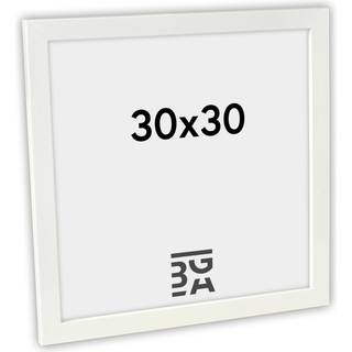 Ramme White Wood Glossy 30x30 cm