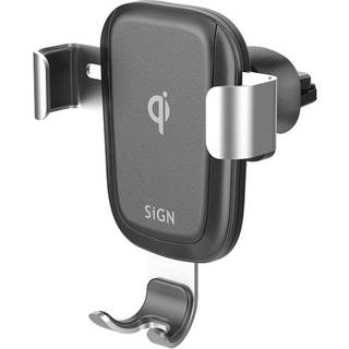 SiGN trådløs biloplader og holder 10W