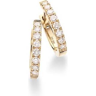 Dazzling - 14 kt guld creoler med i alt 0,50 ct W/Si