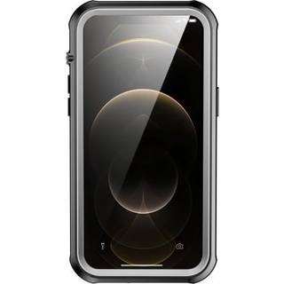 iPhone 13/13 Pro vandtæt etui sort / grå / gennemsigtig