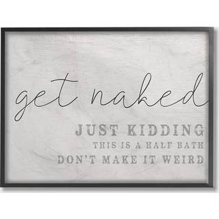 Stupell industrier bliver n?gen dette er et halvt badetr? look typografi indrammet giclee kunstdesign af kunstneren Daphne Polselli