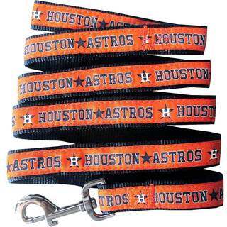 MLB kæledyr snor lille Houston Astros hund snor baseball hold snor til hunde og katte. En skinnende og farverig hund og kattebånd med Emporidered