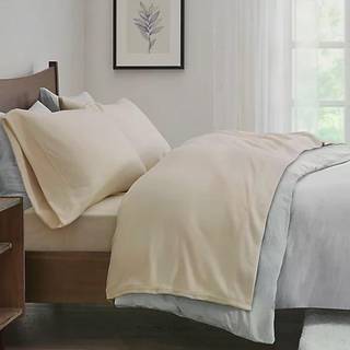 True North by Sleep Philosophy Micro Fleece Sengelagen S?t Varme Lagner med 14"""" dyb lomme til den kolde s?son Hyggeligt lagen-s?t Matchende pude