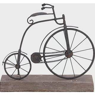 Deco 79 Metal Wood Bicycle 16 By 14-tums svart
