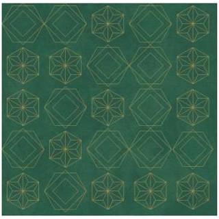 DUNI DUNISOFT Serviet 40x40 Gilded Star Grøn 60 stk (197086)