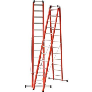 JUMBO glasfiber kombistige 2-delt, 2 x 12 trin, 6,3 m - 41GS2630