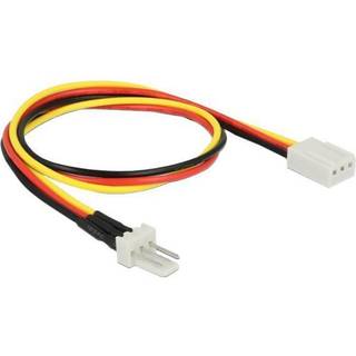 DELOCK Fan Power Cable 3 pin male to 3 pin female 30 cm