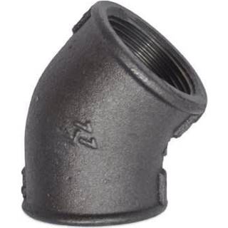 GF  vinkel sort mf/mf 45gr 2