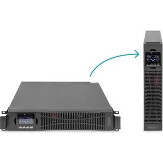 Digitus DN-170096 UPS-enhed Dobbeltkonvertering (online) 3 kVA 3000 W 9 AC stikkontakt(er)