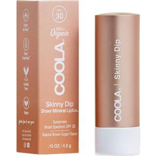 COOLA Mineral Liplux Tinted Lip Balm Skinny Dip Sheer Tint SPF30, 4,4 ml.