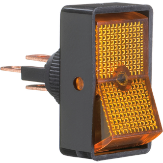 Kontakt firkantet on-off gul 16amp