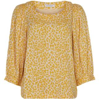 IN FRONT Elsi Bluse, Farve: Yellow, Størrelse: S, Dame