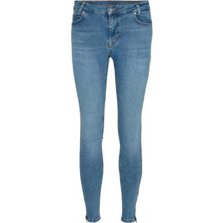 My Essential Wardrobe 37 Frist The Celinazip 101 High Slim Bukser 10703574 Light Blue Wash (30/28)