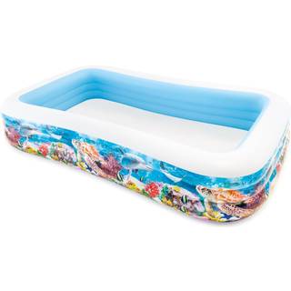 Intex Sealife Swim Center Pool - rektangulær, oppustelig pool med havdyrs-tema - 305 x 183 cm