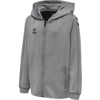 Hummel CORE XK POLY ZIP HOOD SWEAT KIDS, XXS(111-116cm), Grå