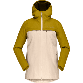 Norrøna Women's Svalbard Cotton Jacket Golden Palm/Ecru, S