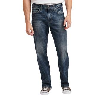 Silver Jeans Co herre Gordie Loose Fit Straight Leg Jeans Light Indigo 33W X 30L