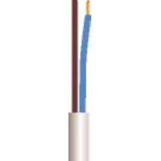 Ledning 2x0,75 h05vv-f,hvid rg100