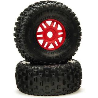 ARRMA ARA550065 dBoots Fortress Tire Set Red (2pcs)