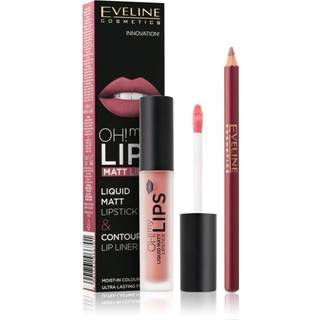 Eveline Cosmetics OH! my LIPS Matt Læbesæt 08 Lovely Rose 2 stk. - 2 stk.