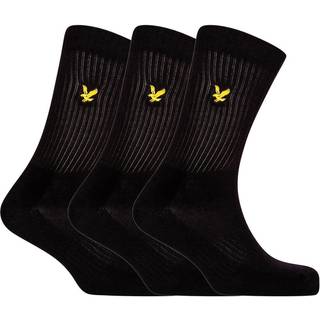Lyle & Scott Lyle & Scott Black Sport Socks 3 Pack