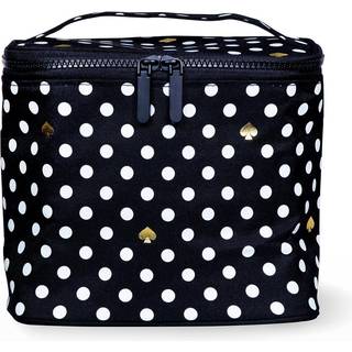 Kate Spade New York Isoleret bl?d k?ligere frokost med dobbelt lynl?s t?t og b?re h?ndtag Polka Dots (sort/hvid)