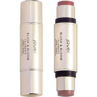 Jouer Blush & Bloom Cheek Lip Duo - Hydrating Cream Blush Stick til læbe og kind farvetone - Fugtgivende rose hofte og squalane olieformel løft