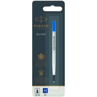 12 x Parker rollerball refill medium blå