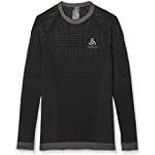 Odlo Kid's BL Top Crew Neck L/S Performance Warm Syntetisk undertøj Børn størrelse 140 farve sort/blå