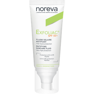 Noreva Exfoliac Mattifying Suncare Fluid SPF 50+ Beskyttende mat ansigtsvæske SPF 50+ 40 ml - 40 ml