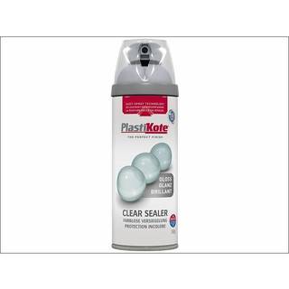 Twist & spray blank klar lak plasti-kote 400ml