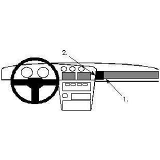 ProClip Monteringsbygel Toyota Supra 86-93, Vinklad