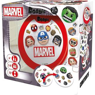 Dobble Marvel Emoji Kortspil: Hurtig Emoji-match til 2-8 spillere (fra 6 år)