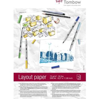 Tombow Layout blok A4 75g 75ark