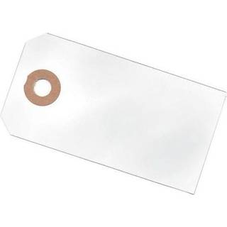 Manillamærker hvid 4x8cm - 10stk
