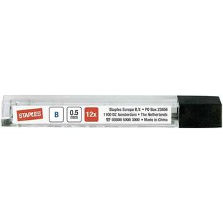 Staples bly miner/stifter B 0,5mm 12 stk