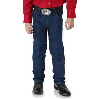Wrangler herres store drenge 13MWz cowboy skåret original fit jean prewashed indigo 12 slank