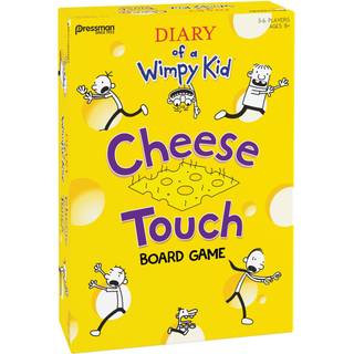 Diary of a Wimpy Kid Cheese Touch Game - Race to the Fish, mens du l?rer om dine venner af Pressman