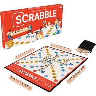 Hasbro Gaming Scrabble Board Game Word-spil til b?rn i alderen 8 ?r og op sjov familiespil til 2-4 spillere Det klassiske krydsordspil