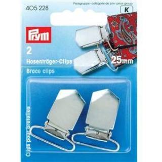 Hosenträger Clips 25mm 2 Stück - Silber