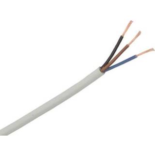 Lampeledning med jordleder | sort (3x0,75 mm², PVC)