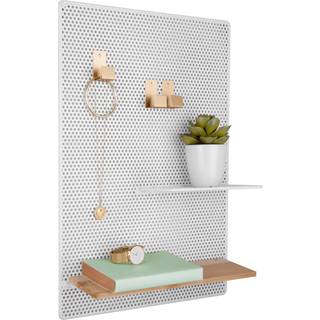 Organisatortavle med hylder 34,5x52cm hvid