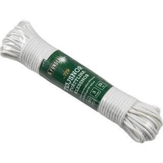 Tøjsnor Ø3 mm 20 meter hvid