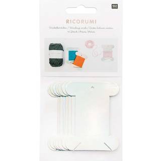 Ricorumi Wickelkärtchen irisierend 50x70mm 10 Stück - Bunt