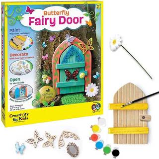 Kreativitet til b?rn sommerfugl fe d?rkit - malerikunst og h?ndv?rk til b?rn kreative gaver til piger og drenge i alderen 6-7+ gul